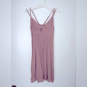 Blush pink keyhole dress
